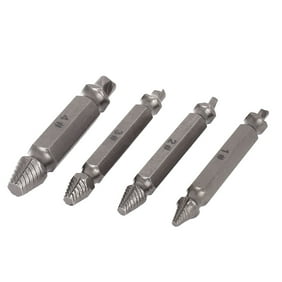4pc Broken Bolt Remover Screw Extractor Easy Out Drill Bits Stud Reverse Damage
